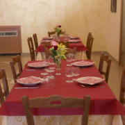 Sala ristorante all'Agriturismo Regno di Marzagaglia