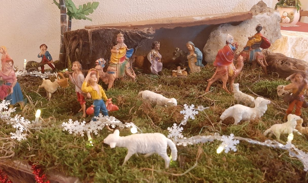 Presepe con i Re Magi in agriturismo